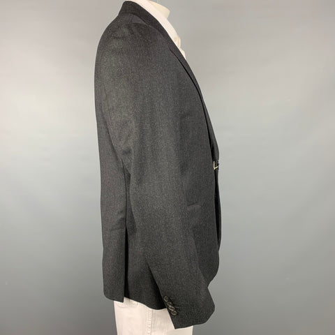 PAUL SMITH Soho Fit Size 44 Regular Charcoal Wool / Cashmere Sport Coat