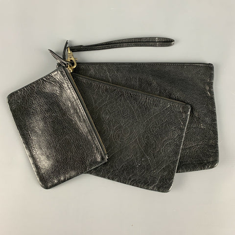 HOBO Black Leather Wristlet Handbag & Leather Goods