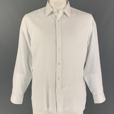 MICHAEL KORS Camisa Manga Larga Algodón Blanca Talla XL