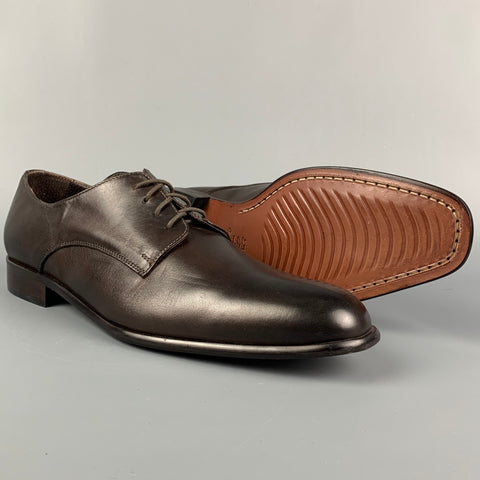 JOHN GALLIANO Size 11 Brown Leather Lace Up Shoes