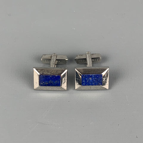 TED BAKER Blue Silver Tone Cuff Links