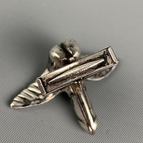 VINTAGE Sterling Silver Metal Cuff Links