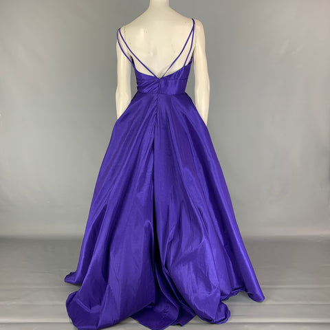 MAC DOUGAL Vestido flash con tirantes finos de poliéster morado talla 2