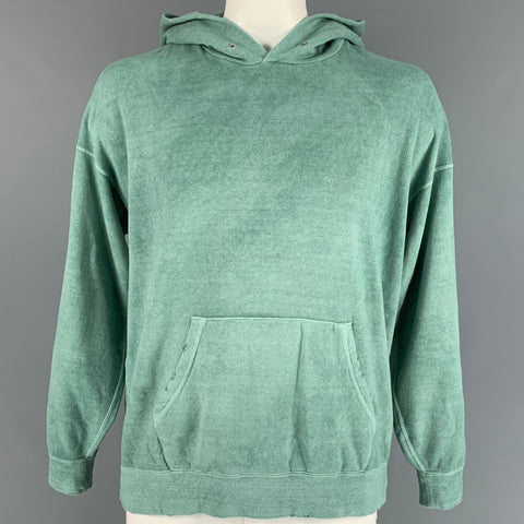 VISVIM Sudadera con capucha Jumbo de algodón con lavado verde talla XL