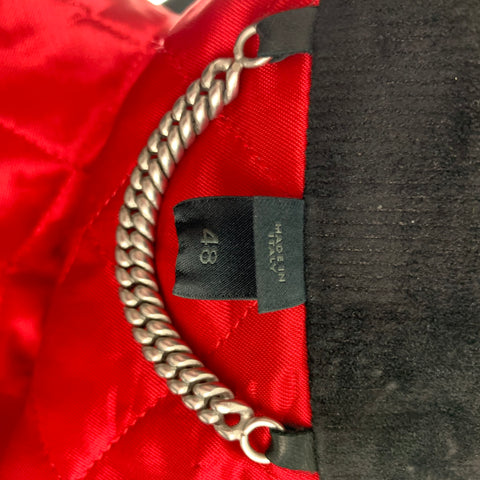 BURBERRY PRORSUM Size 38 Black Quilted Lamb Leather Biker Jacket