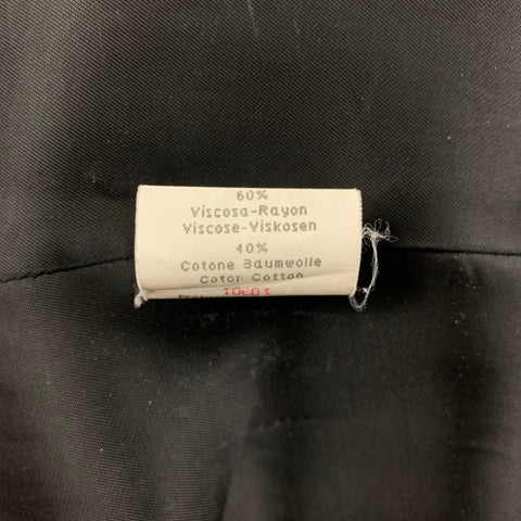BYBLOS Size 4 Black Wool Double Breasted Coat
