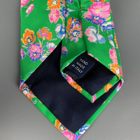 POLO by RALPH LAUREN Multi-Color Floral Silk Tie