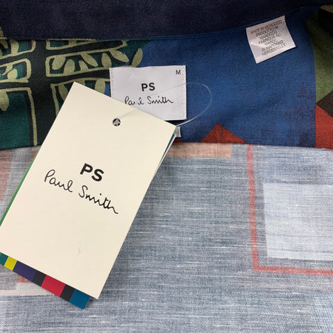 PS by PAUL SMITH Size M Multi-Color Print Cotton Button Up Long Sleeve Shirt