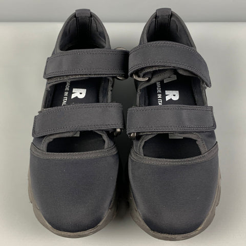 MARNI Size 6 Black Hook & Loop Closure Sneakers