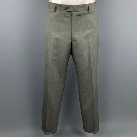 PAUL SMITH The Byard Size 44 Regular Grey Wool Notch Lapel Suit