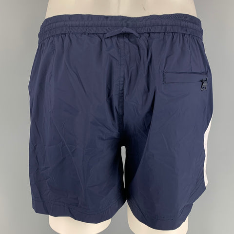 ORLEBAR BROWN Taille 34 Maillot de bain en polyamide / nylon avec cordon de serrage bleu marine et blanc