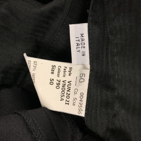 VIKTOR & ROLF Size 34 Black Wool / Mohair Tuxedo Dress Pants