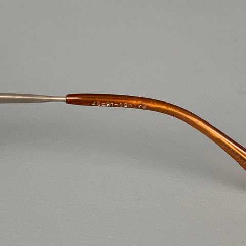 Vintage MATSUDA Black Red Silver Metal Prescription Eyewear