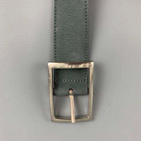 SIMONNOT GODARD Size 37 Grey Blue Suede Belt