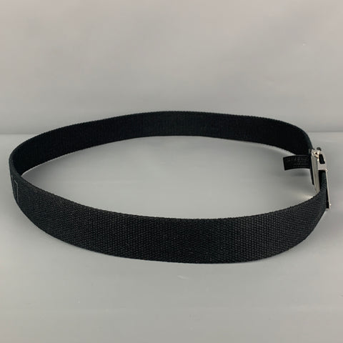 GIVENCHY Talla M Cinturón Paris 17 Lona Negra