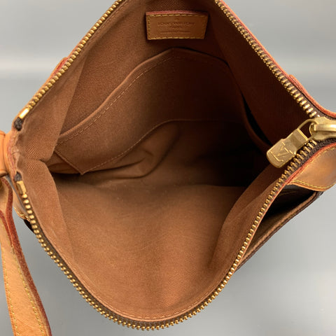 LOUIS VUITTON Odeon PM Brown & Beige Logo Coated Canvas Cross Body Handbag