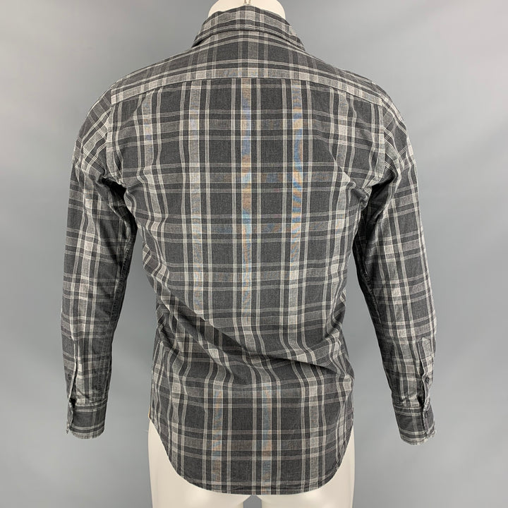 LUXURY 1939 for BELESTO Size S Gray Charcoal Plaid Cotton Long Sleeve Shirt