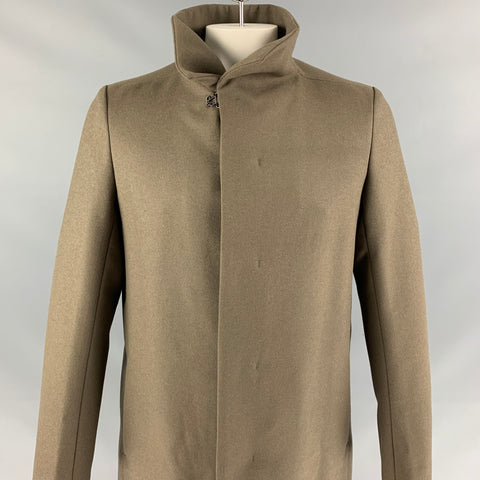 ATTACHMENT Size L Olive Wool / Cashmere Coat
