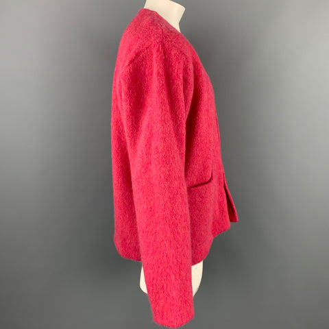 OUR LEGACY Size 40 Pink Virgin Wool Buttoned Cardigan