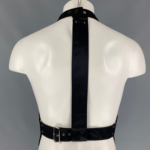 Vintage JEAN PAUL GAULTIER Size 38 Black Open back Vest