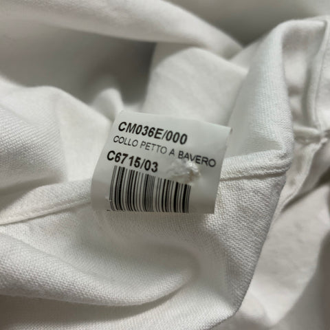 EIDOS Camisa Manga Corta Un Bolsillo Algodón Blanco Talla L