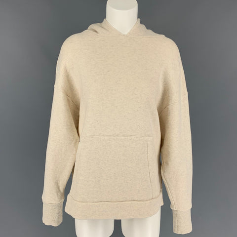 V :: ROOM Size 2 Cream Cotton Blend Heather Hooded Pullover