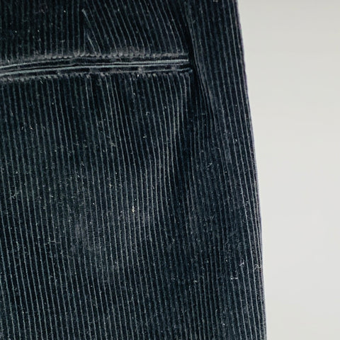 73 LONDON Size 32 Black Corduroy Cotton Boot Cut Casual Pants