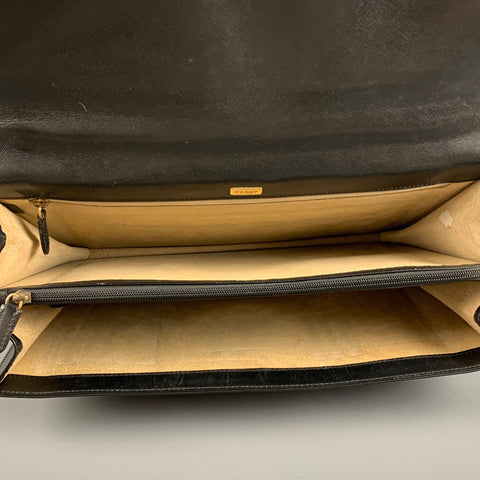 BALLY Black Leather Briefcase Bags