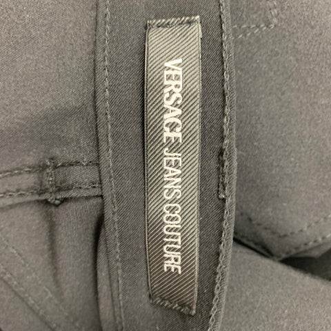 VERSACE JEANS COUTURE Size 34 Black Nylon Casual Pants