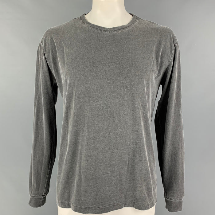 JOHN ELLIOTT Size L Grey Cotton Long Sleeve T-shirt
