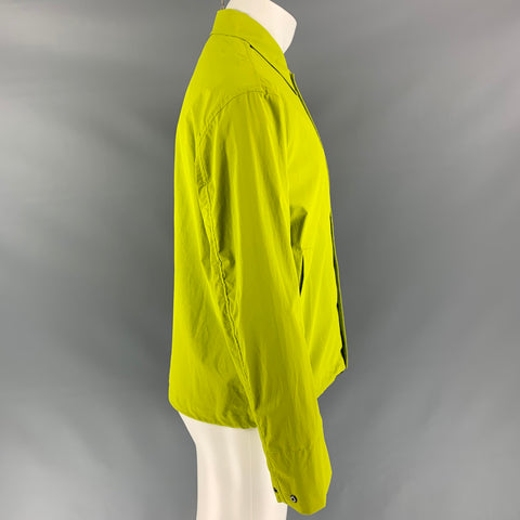 CMMN SWND Size 34 Lime Green Cotton Blend Snaps Jacket