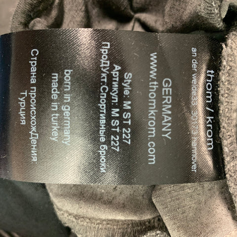 THOM KROM Size S Grey Linen Blend Drop-Crotch Casual Pants
