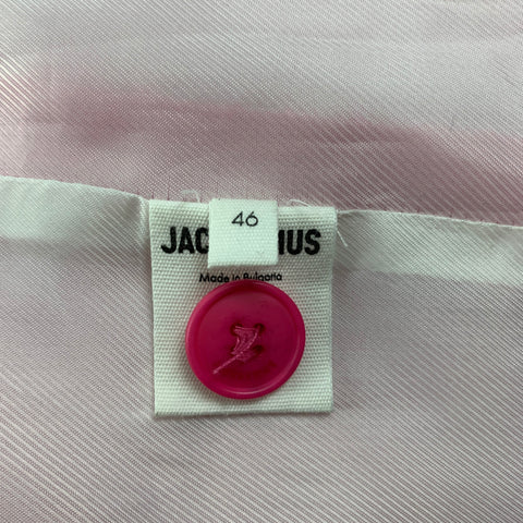 JACQUEMUS FW 20 Size 36 Pink Viscose Linen Notch Lapel Sport Coat