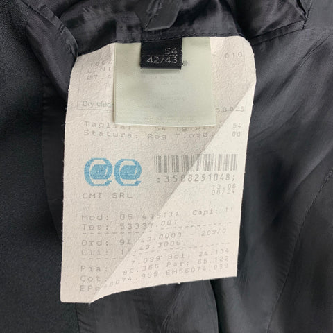 CALVIN KLEIN COLLECTION Size 44 Black Wool Tuxedo Sport Coat