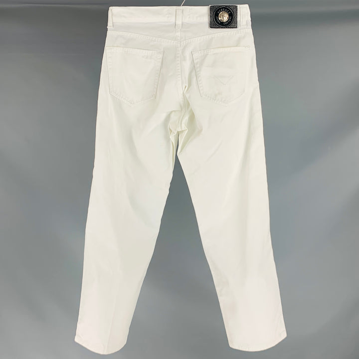 VERSACE JEANS COUTURE Size 30 White Denim 5 Pocket Jeans
