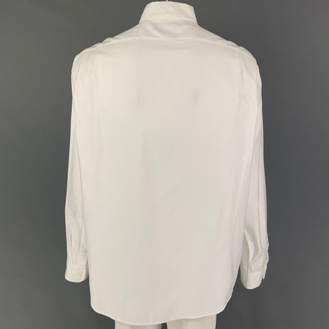 RALPH LAUREN Purple Label Size XXL White Cotton Button Down Long Sleeve Shirt