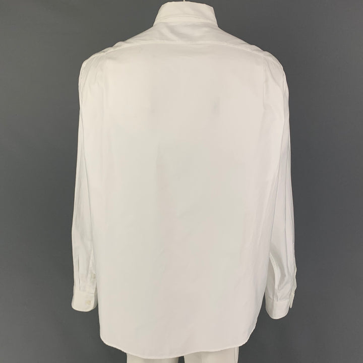 RALPH LAUREN Purple Label Size XXL White Cotton Button Down Long Sleeve Shirt