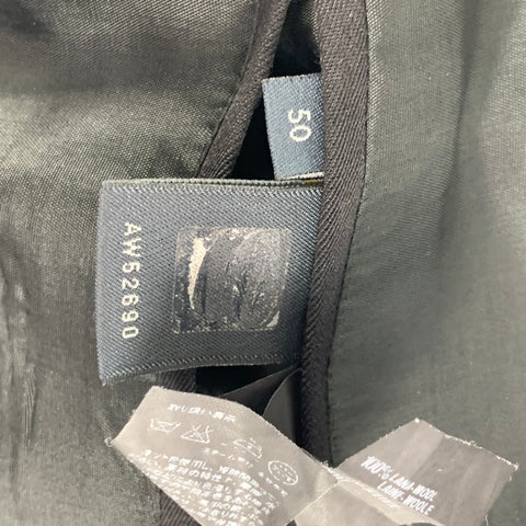 FENDI Size 40 Regular Black Wool Notch Lapel Sport Coat