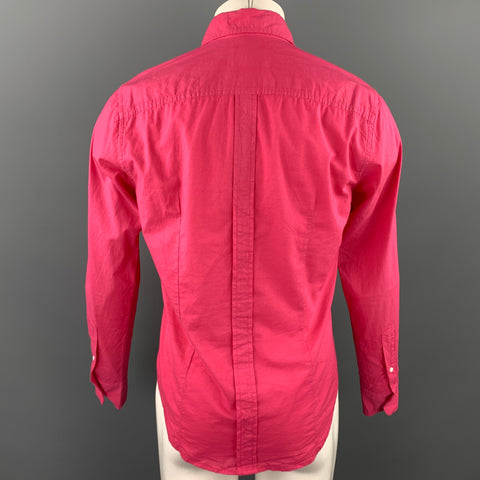 BAND OF OUTSIDERS Size S Pink Cotton Button Down Long Sleeve Shirt