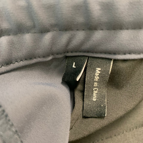 THEORY Size L Grey Slate Polyamide Elastane Joggers Casual Pants
