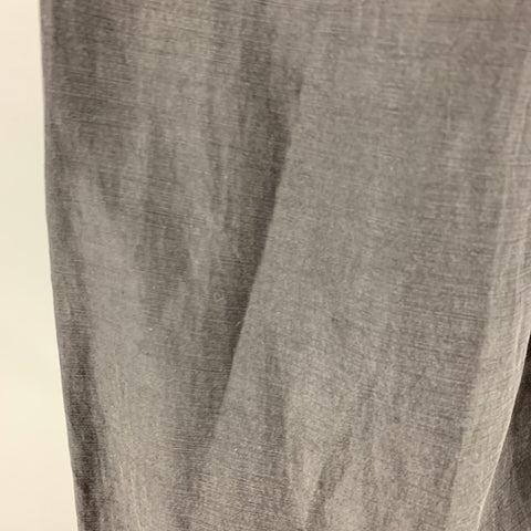 EMPORIO ARMANI Size 32 Black Linen Silk Zip Fly Dress Pants
