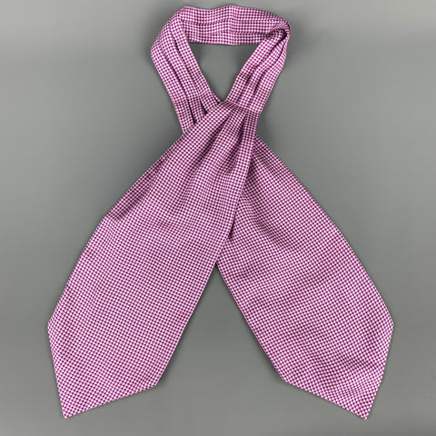 SHRINE Purple Dot Print Ascot