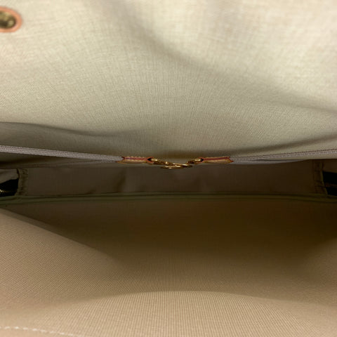 LOUIS VUITTON Alize 2 Poches Brown Leather Monogram Vachetta Trim Canvas Travel Bag
