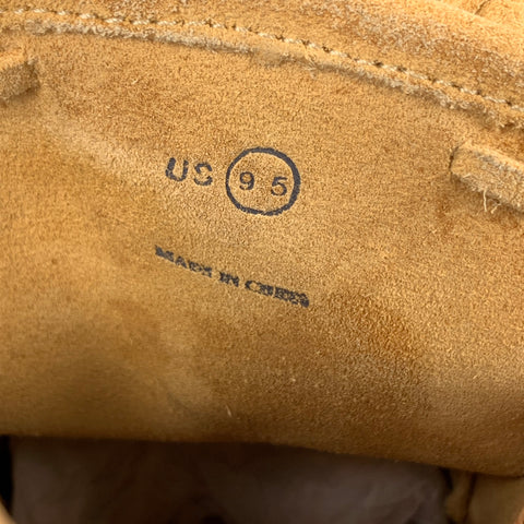 VISVIM Talla 9.5 Zapatillas deportivas de ante Ute Moc Trainer Hi-Folk color canela