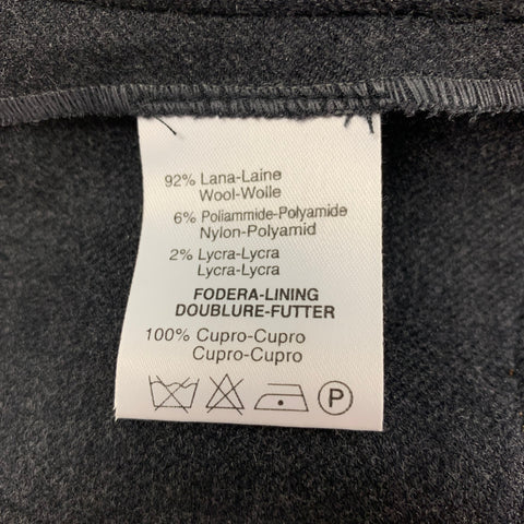 KULSON Size 6 Grey Tan Wool Blend Mixed Materials High Waisted Dress Pants