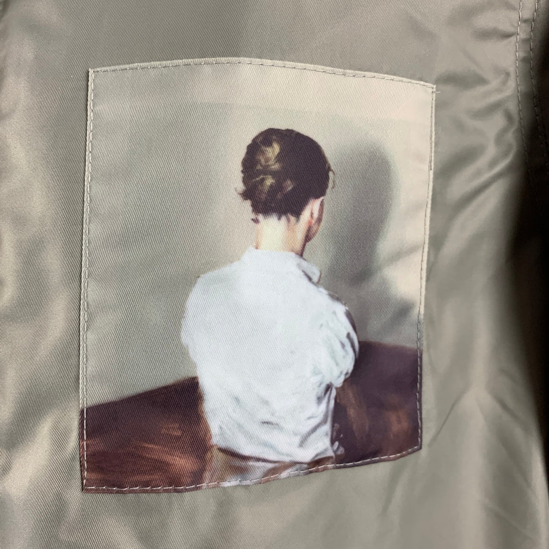 UNDERCOVER Size M Green Polyamide Hooded Coat