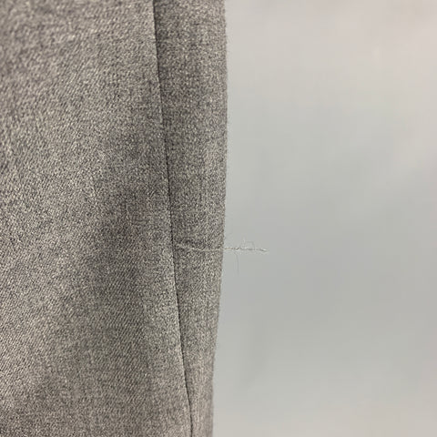THOM BROWNE Taille 40 Manteau sport en tweed gris à 3 boutons