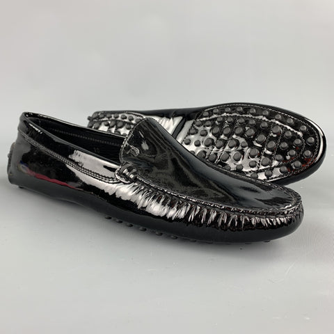 TOD'S Zapatos planos de charol negro talla 10