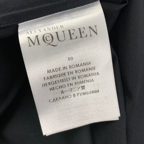 ALEXANDER MCQUEEN Size M Black Gold Cotton Button Up Long Sleeve Shirt
