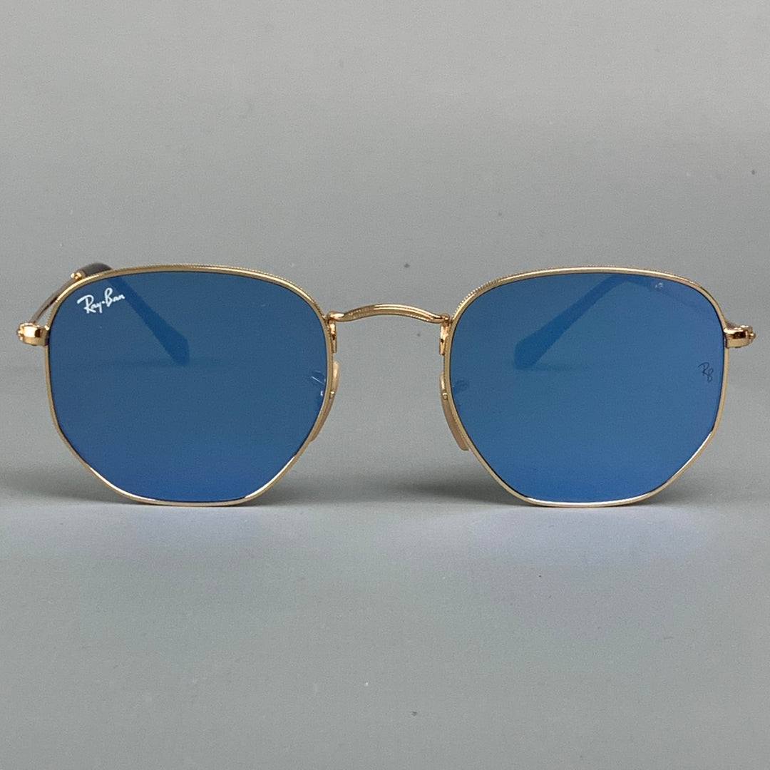RAY-BAN Gold & Olive Metal Sunglasses